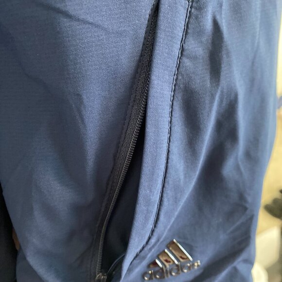 Adidas Blue Windbreaker Lightweight Spring Fall Jacket Women's Size Small - Picture 3 of 6